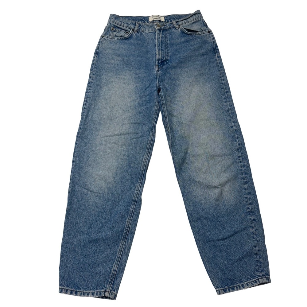 Reformation Jeans High Rise Tapered Leg Shasta Wash Blue Denim Size 26 - Picture 2 of 9